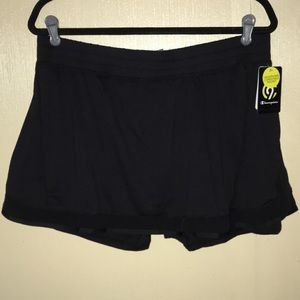 Black sport Skort  Breathable fabric plus size